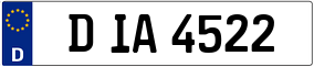 Trailer License Plate